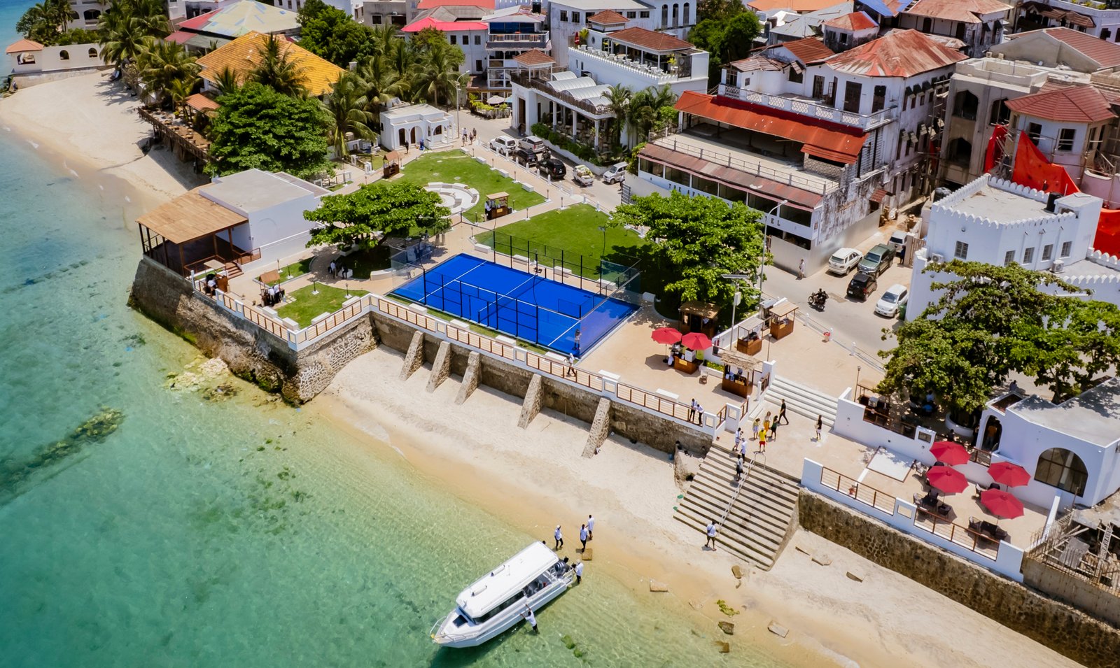 Africa House Garden aerial view